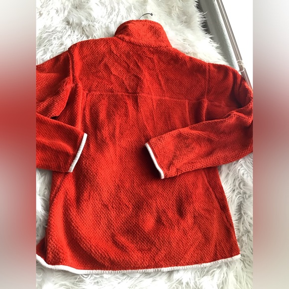 🏔Patagonia Re tool snap T fleece red pullover Red beige size M - Picture 4 of 11